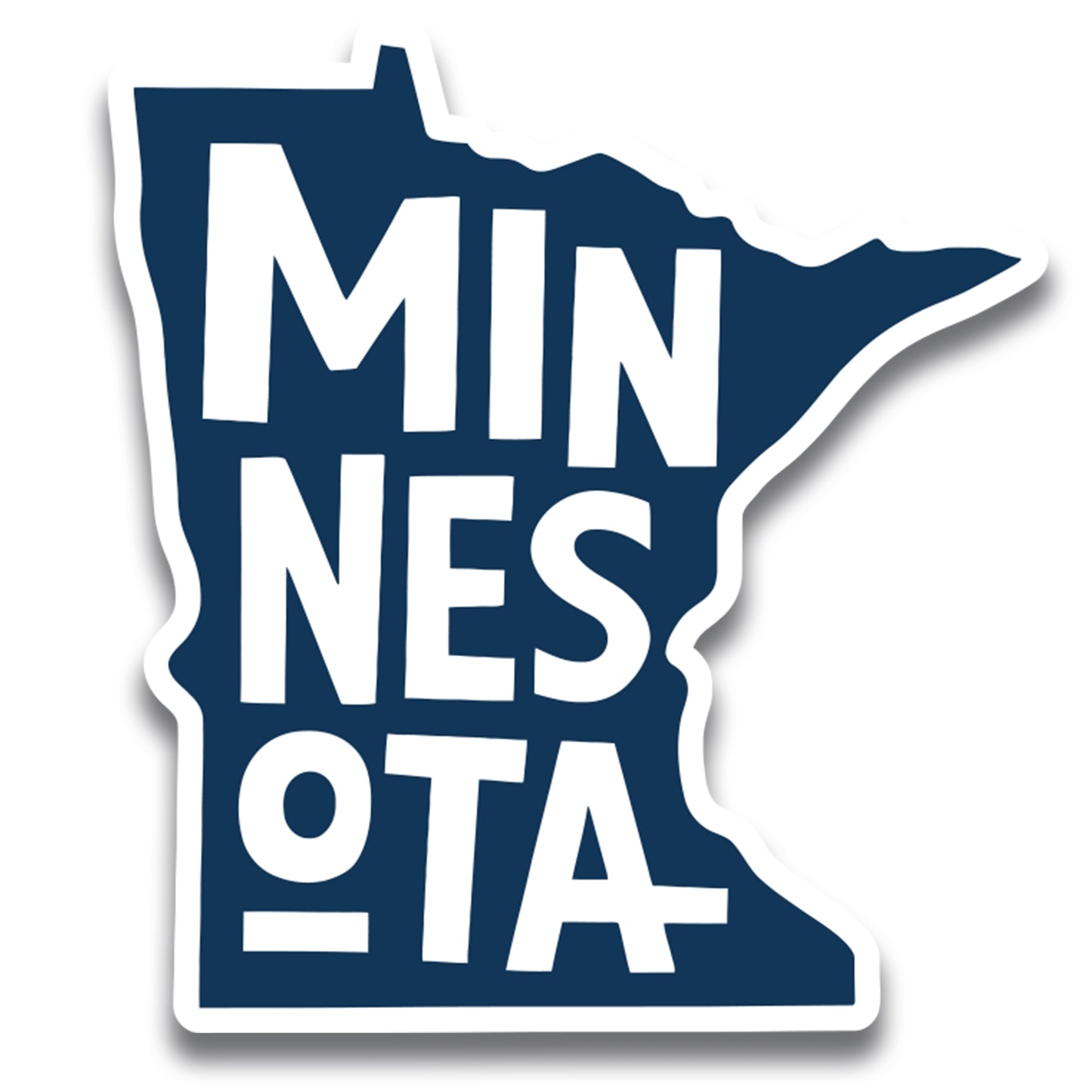 Magnet Me Up Minnesota State Magnet - 5x5 Inches, Collectible US State Shape Fridge Magnet, Durable Full-Color UV Vinyl, Travel Souvenir Magnetic Decal, Made in The USA, Gift Decor