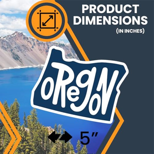 Magnet Me Up Oregon State Magnet - Full-Color Vinyl State Magnetic Decal, Die-Cut Shape, 5x4 Inches, Collectible Souvenir - Durable UV Ink, Weatherproof Fridge Magnet – Made in USA