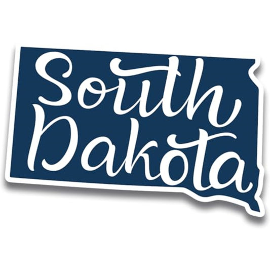 Magnet Me Up South Dakota State Magnet - Full-Color Vinyl State Magnetic Decal, Die-Cut Shape, 6x4 Inches, Collectible Souvenir - Durable UV Ink, Weatherproof Fridge Magnet – Made in USA