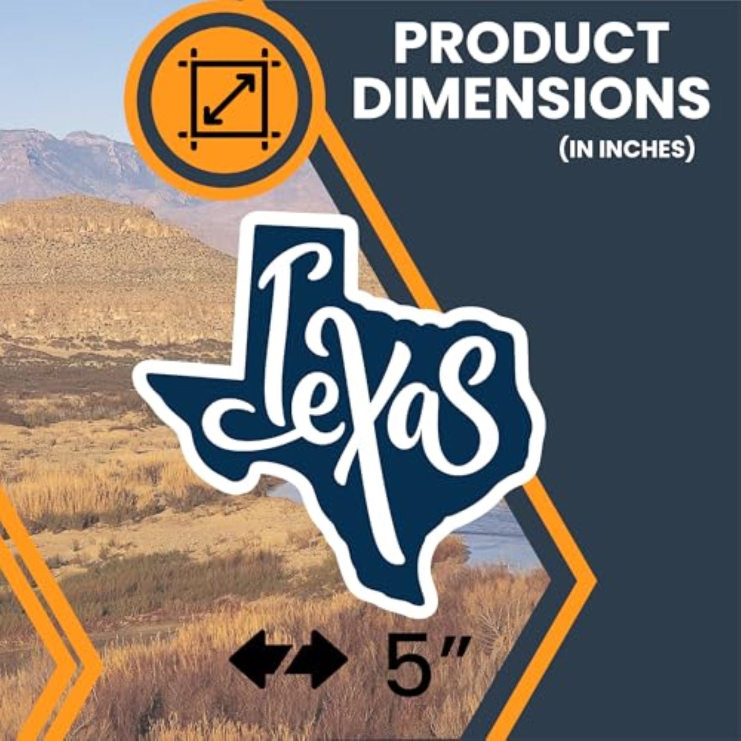 Magnet Me Up Texas State Magnet - 5x5 Inches, Collectible US State Shape Fridge Magnet, Durable Full-Color UV Vinyl, Travel Souvenir Magnetic Decal, Made in The USA, Gift Decor