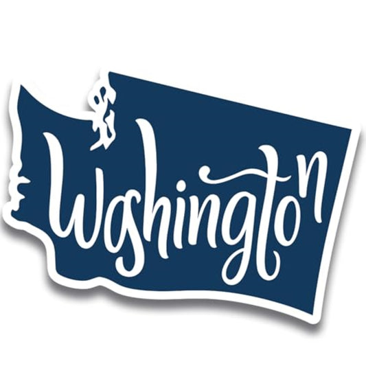 Magnet Me Up Washington State Magnet - 5.5x4 Inches, Collectible US State Shape Fridge Magnet, Durable Full-Color UV Vinyl, Travel Souvenir Magnetic Decal, Made in The USA, Gift Decor
