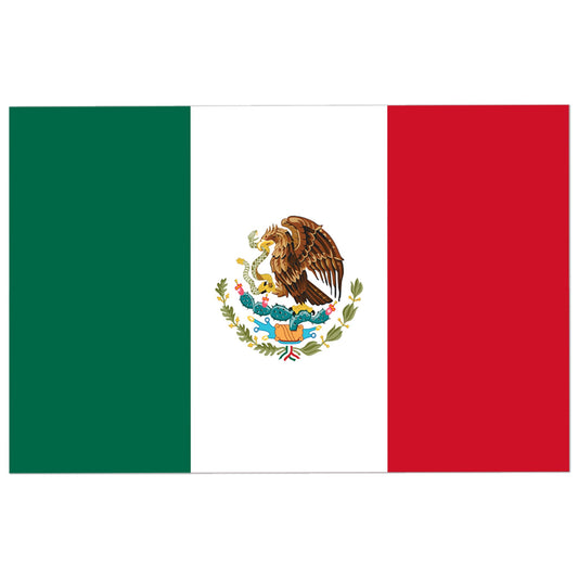 Magnet Me Up Mexico Mexican Flag Car Magnet - 3x5 Inches - UV Printed Vinyl - Weatherproof, Durable Magnetic Decal - Patriotic Mexico Car Accessory - Fridge, Locker, Made in USA