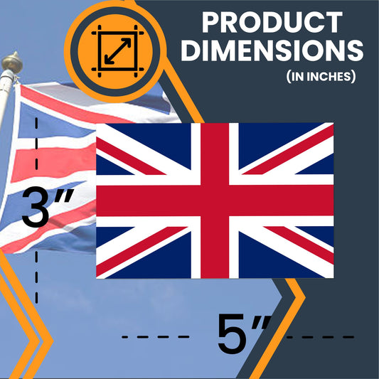 Magnet Me Up England Flag Car Magnet - 3x5 Inches - UV Printed Vinyl - Strong Magnetic Decal, for SUV, Truck, Fridge, Locker, Toolbox, or Office - Durable, Full-Color, Made in USA