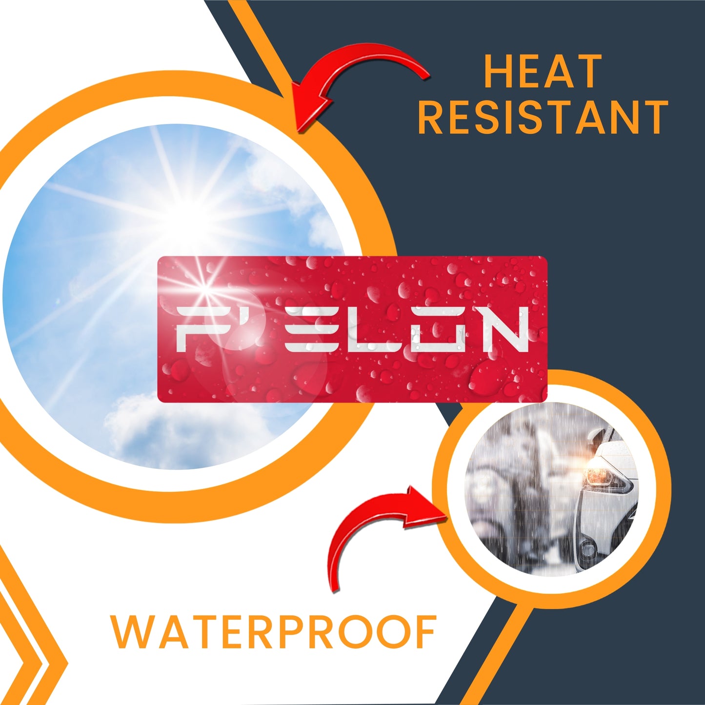 Magnet Me Up Funny Car Magnet - F?Elon Parody Tesla-Style Design, 3x8 inch Red, UV Printed Vinyl - Elon Musk Meme Magnetic Decal, for Car, Truck- Weatherproof, Political Humor, Made in USA