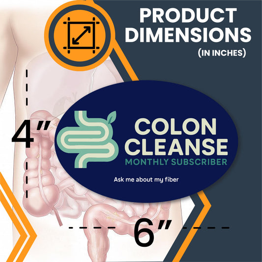 Magnet Me Up Colon Cleanse Monthly Subscriber Magnet - Funny Gag Gift, Bathroom Humor, 4?6 Oval Magnet Decal, UV Printed Vinyl, Durable & Weatherproof, Made in USA