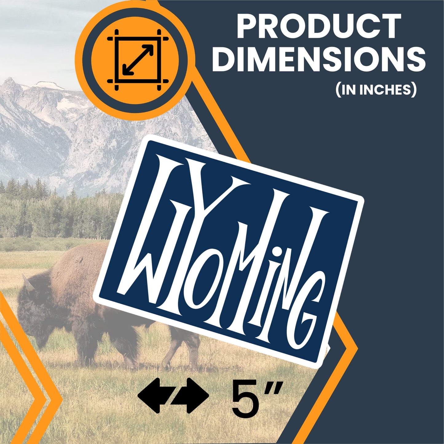 Magnet Me Up Wyoming State Car Magnet - 5x4 Inches UV Vinyl Fridge Magnet - Durable Full-Color State Shape Souvenir - Travel Gift - Collectible Magnetic Decal - Made in USA