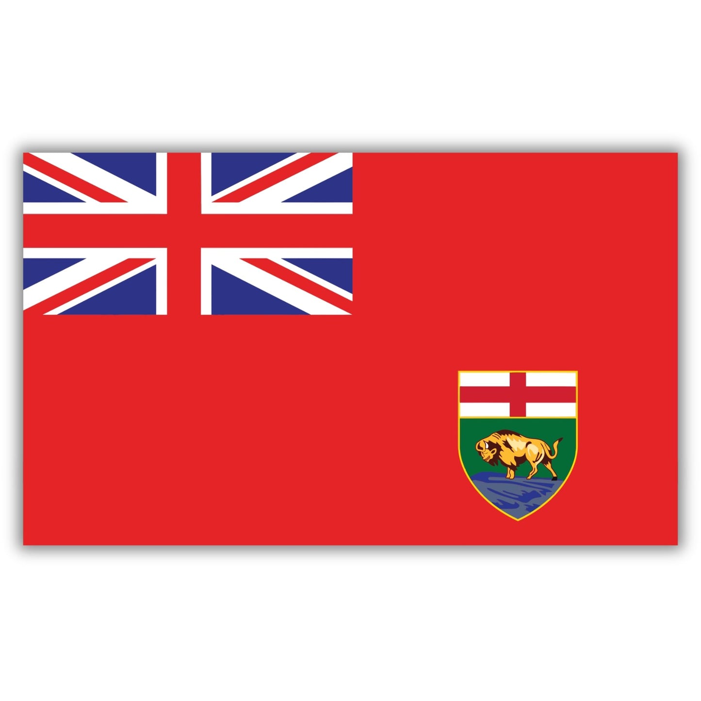 Magnet Me Up Manitoba Flag Magnet, 4x6 Inches, Flexible Magnetic Decal, Heavy Duty Magnet Vinyl for Car, Truck, SUV, Fridge, Locker, Canadian Province Souvenir, Made in USA