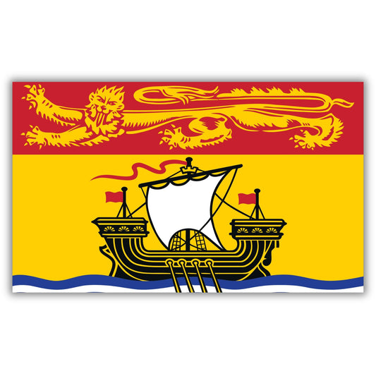 Magnet Me Up New Brunswick Flag Magnet, 4x6 Inches, Flexible Magnetic Decal, Heavy Duty Magnet Vinyl for Car, Truck, SUV, Fridge, Locker, Canadian Province Souvenir, Made in USA,
