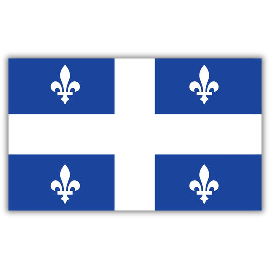 Magnet Me Up Quebec Flag Magnet, 4x6 Inches, 46F Flexible Magnetic Decal, Heavy Duty Vinyl Magnet for Car, Truck, SUV, Fridge, Locker, Canadian Province Souvenir, Made in USA,