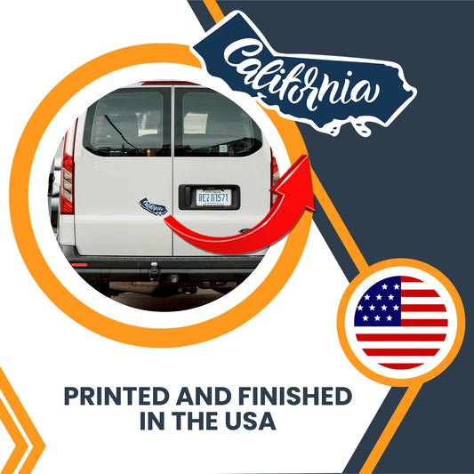 Magnet Me Up California State Magnet - 6x3.5 Inches, Collectible US State Shape Fridge Magnet, Durable Full-Color UV Vinyl, Travel Souvenir Magnetic Decal, Made in The USA, Decor Gift