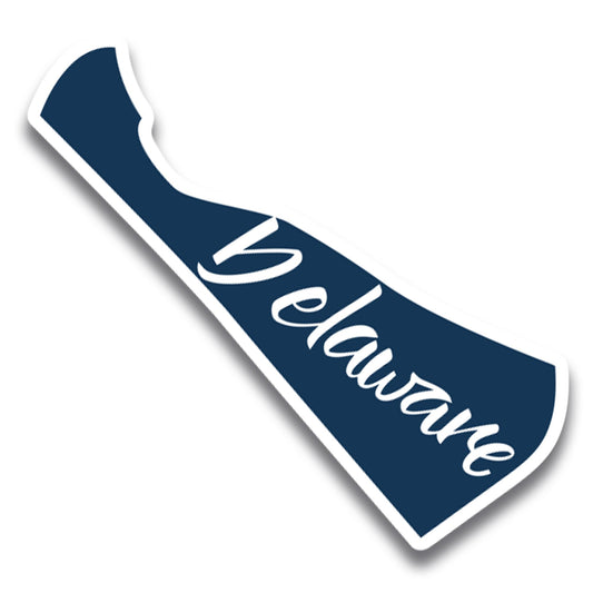 Magnet Me Up Delaware State Magnet - 6x3.5 Inches, Collectible US State Shape Fridge Magnet, Durable Full-Color UV Vinyl, Travel Souvenir Magnetic Decal, Made in The USA, Decor Gift