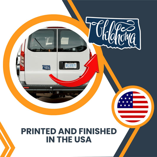 Magnet Me Up Oklahoma State Magnet - 6x4 Inches, Collectible US State Shape Fridge Magnet, Durable Full-Color UV Vinyl, Travel Souvenir Magnetic Decal, Made in The USA, Decor Gift