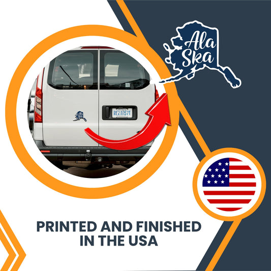 Magnet Me Up Alaska State Magnet - 5x4 Inches, Collectible US State Shape Fridge Magnet, Durable Full-Color UV Vinyl, Travel Souvenir Magnetic Decal, Made in The USA, Decor Gift