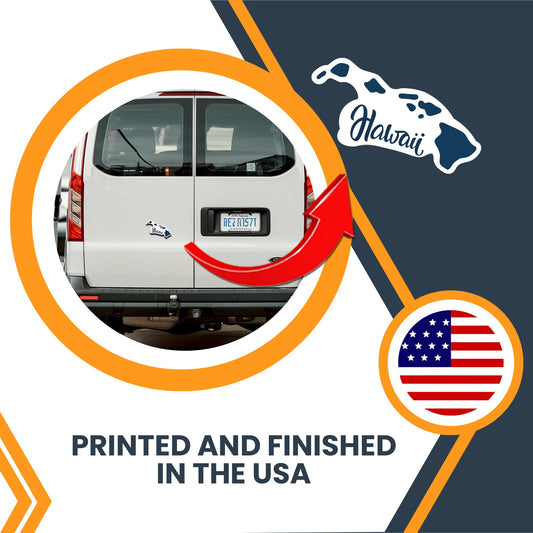 Magnet Me Up Hawaii State Magnet - 4x6 Inches, Collectible US State Shape Fridge Magnet, Durable Full-Color UV Vinyl, Travel Souvenir Magnetic Decal, Made in The USA, Decor Gift