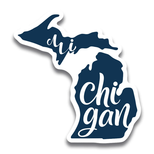 Magnet Me Up Michigan State Magnet - 5x5 Inches, Collectible US State Shape Fridge Magnet, Durable Full-Color UV Vinyl, Travel Souvenir Magnetic Decal, Made in The USA, Decor Gift
