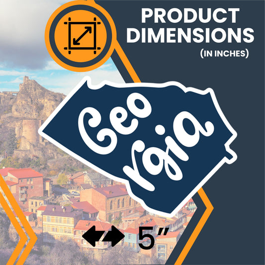 Magnet Me Up Georgia State Magnet, 5 Inches, Collectible US State Shape Fridge Magnet, Durable Full-Color UV Vinyl, Travel Gift Magnetic Decal, Southern Decor, Made in The USA