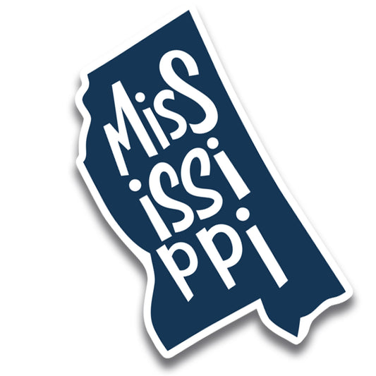 Magnet Me Up Mississippi State Magnet, 2.8x4.9 Inches, Full-Color UV Printed Vinyl, Collectible US Shape Travel Gift, Durable Magnetic Decal for Fridge or Vehicle, Made in USA