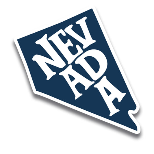 Magnet Me Up Nevada State Magnet - 5" Collectible US State Shape Fridge Magnet, Full-Color UV Printed Vinyl Travel Souvenir Gift, Durable Magnetic Decal, Silver State Keepsake, Made in USA