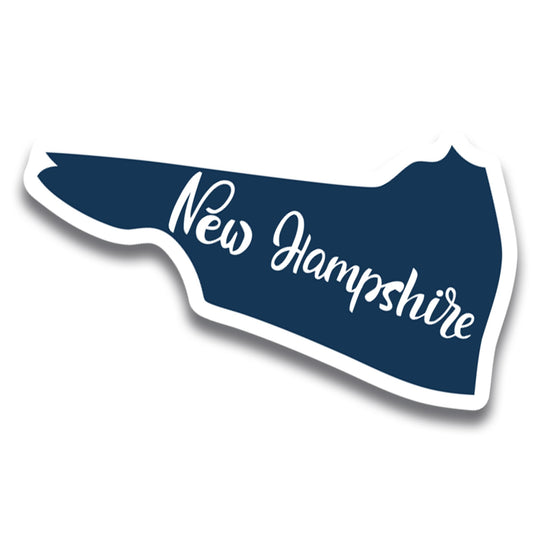 Magnet Me Up New Hampshire State Magnet - 3x6 Inch, Collectible US State-Shaped Fridge Magnet, Full-Color UV Printed Vinyl Travel Souvenir Gift, Magnetic Decal, Keepsake, Made in The USA