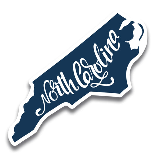 Magnet Me Up North Carolina State Magnet - 2.7x6 Inch, Collectible US State-Shaped Fridge Magnet, Full-Color UV Printed Vinyl Travel Souvenir Gift, Durable Magnetic Decal, Keepsake, Made in The USA