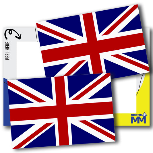 England Flag Bumper Sticker - 3x5 Inch British Flag Decal for Cars, Laptops, Coolers - 2 Pack UV Vinyl Adhesive, Weatherproof & Fade-Resistant, Made in USA - England Sticker