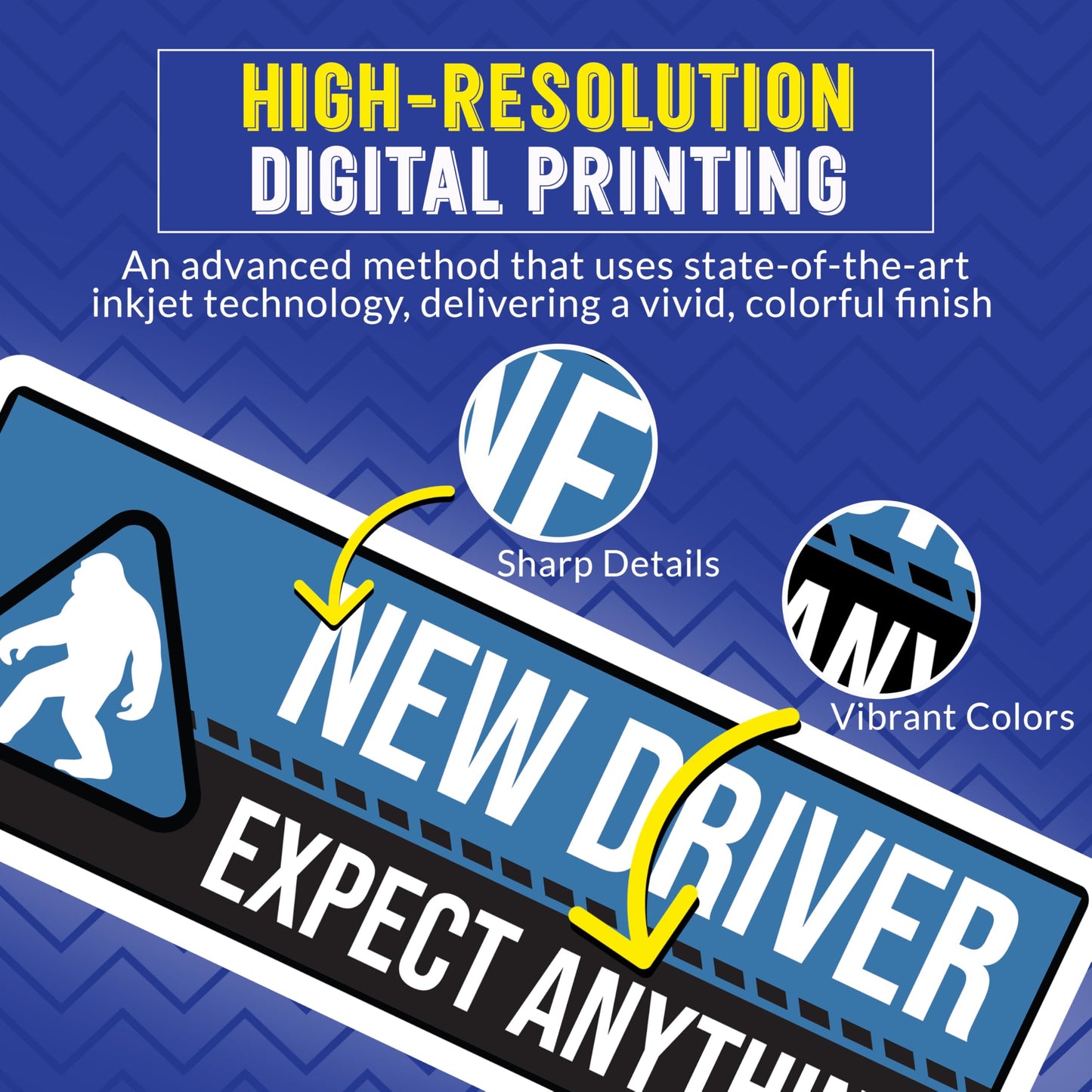 Magnet Me Up New Driver "Expect Anything" Magnet Decal - 3x8 Inch Funny Caution Sign, Learner Driver Magnet for Car, UV Printed Full Color, Durable Waterproof Vinyl, Made in USA