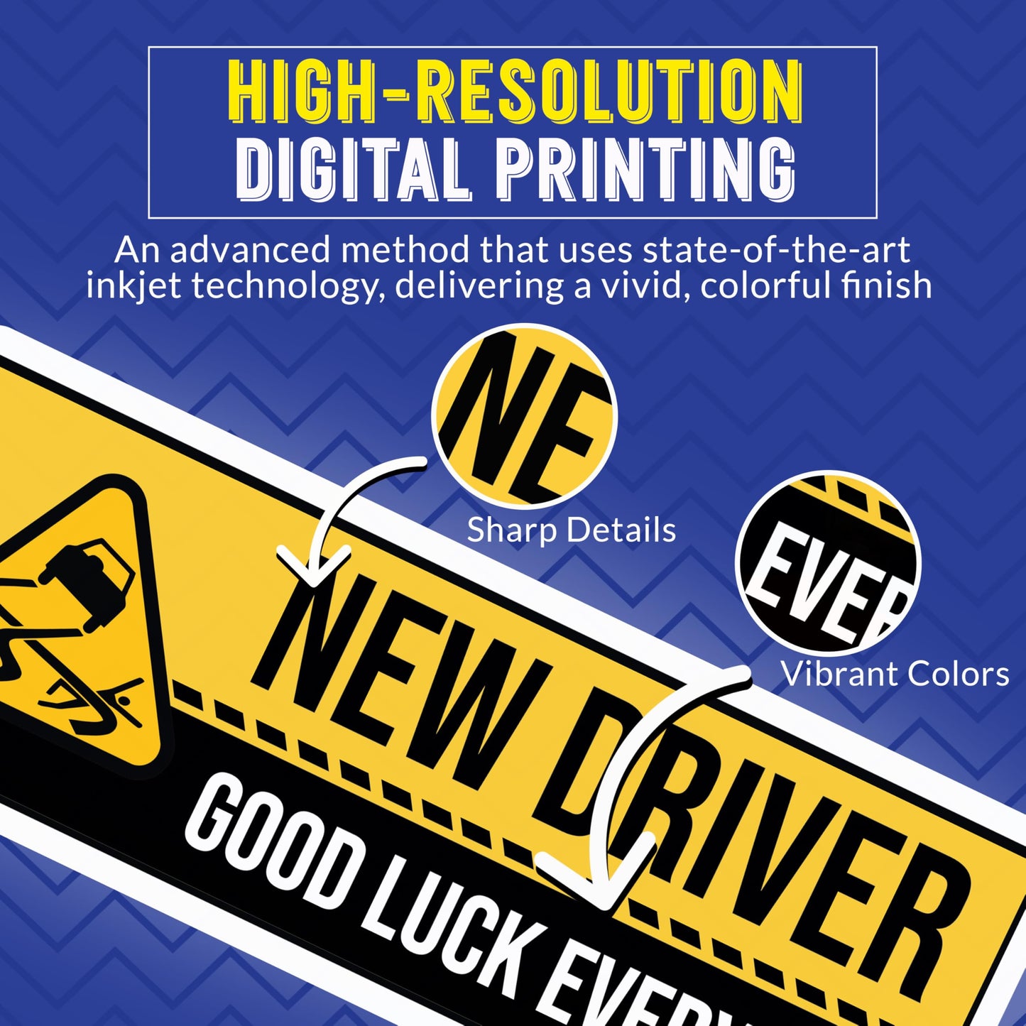 Magnet Me Up New Driver "Good Luck Everyone" Magnet Decal - 3x8 Inch Funny Caution Sign for Car, UV Printed Full Color Magnet, Durable Waterproof Vinyl, New Driver Gift, Made in USA