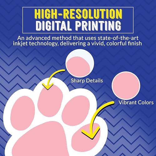 Magnet Me Up Light Pink Paw Print Car Magnet - 5"x5" Heavy-Duty Weatherproof Vinyl, Magnetic Decal, Pet Lover Gift, Animal Rescue Support, Car, Fridge, Locker Decoration, Made in USA