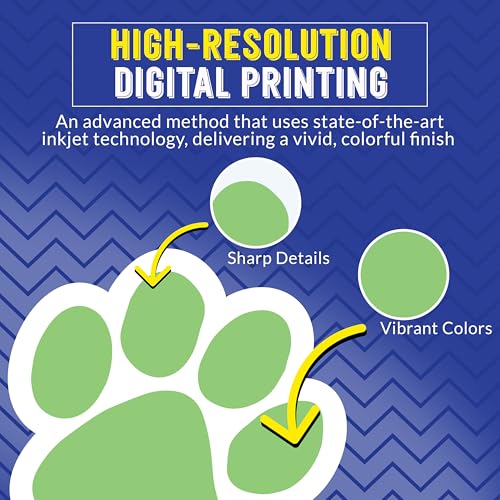 Magnet Me Up Light Green Paw Print Car Magnet - 5"x5" Heavy-Duty Weatherproof Vinyl, Magnetic Decal, Pet Lover Gift, Animal Rescue Support, Car, Fridge, Locker Decoration, Made in USA