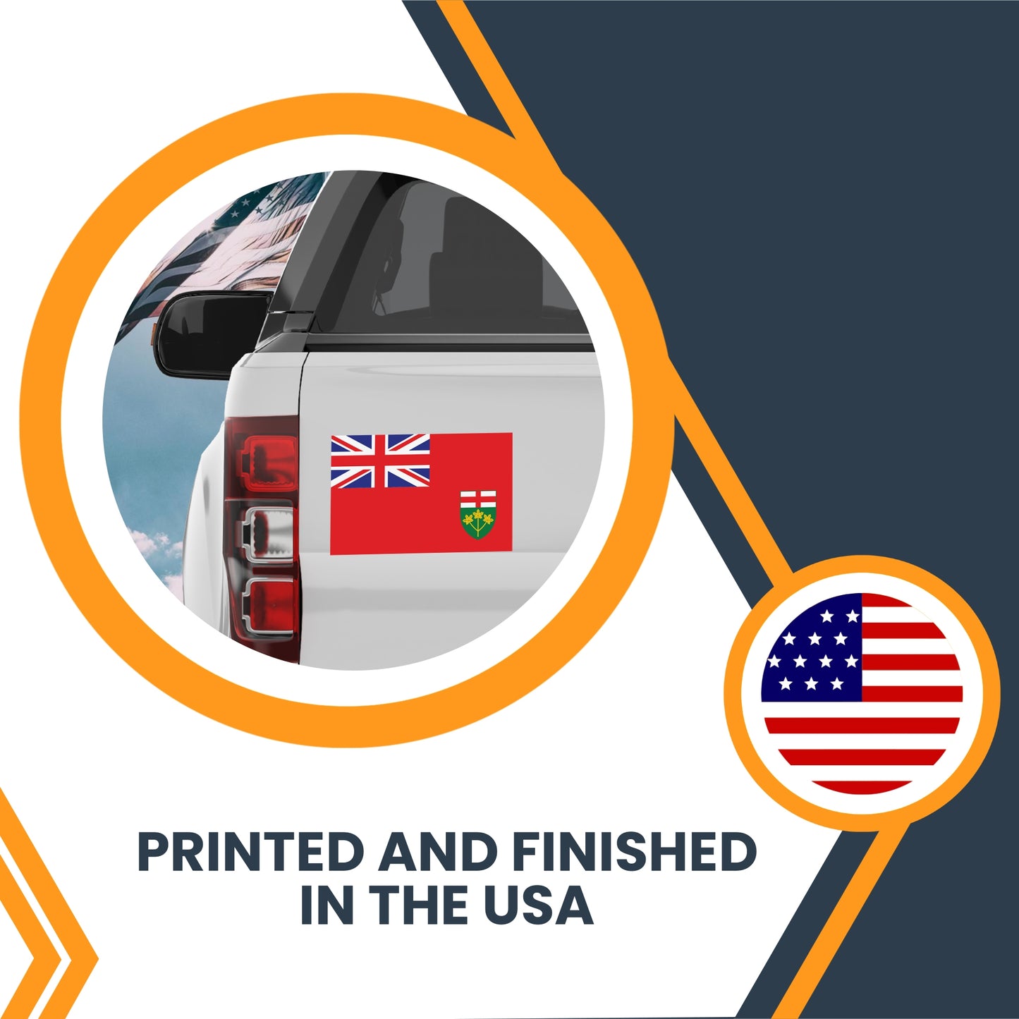 Magnet Me Up Ontario Flag Magnet, 4x6 Inches, Flexible Magnetic Decal, Heavy Duty Magnet Vinyl for Car, Truck, SUV, Fridge, Locker, Canadian Province Souvenir, Made in USA