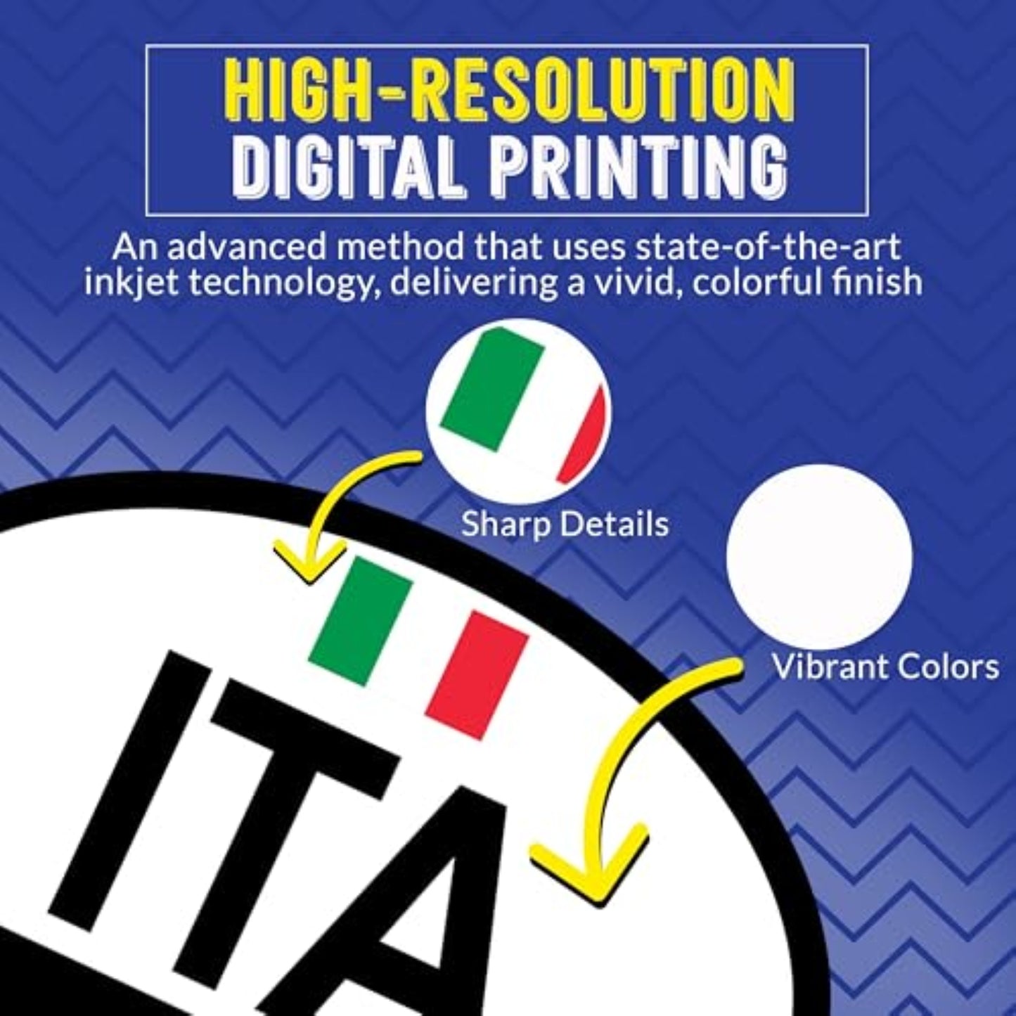 Magnet Me Up Italy ITA Country Code Magnetic Decal, Italian Flag Car Magnet, 4x6 Oval, Travel Souvenir Bumper Magnet for Vehicles, Fridge or Locker - Durable UV Printed Vinyl, Made in USA