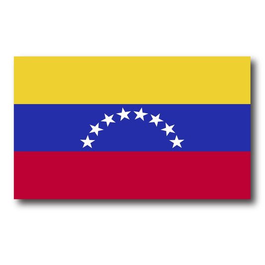 Magnet Me Up Venezuela Flag Magnet Decal - 3x5 Inches, Venezuelan Car Magnet for Vehicles, Fridge or Locker - Durable Full Color, Magnetic Vinyl, UV Printed, Weatherproof, Made in USA