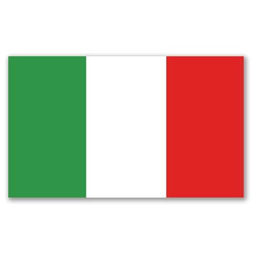 Magnet Me Up Italian Flag Car Magnet, 3x5 Inches, Italy Magnetic Decal for Vehicle, Refrigerator, Locker, Durable Full-Color Vinyl, UV Fade Resistant, Heavy Duty Weatherproof