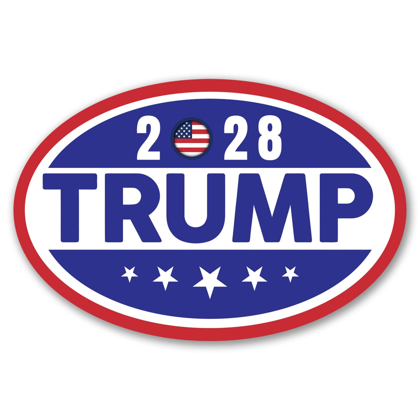 Magnet Me Up Trump 2028 Car Magnet, 4x6 Inches, Election 2028 Magnetic Decal, Durable UV Printed Vinyl, Weatherproof, Full-Color Political Campaign Item, Made in USA