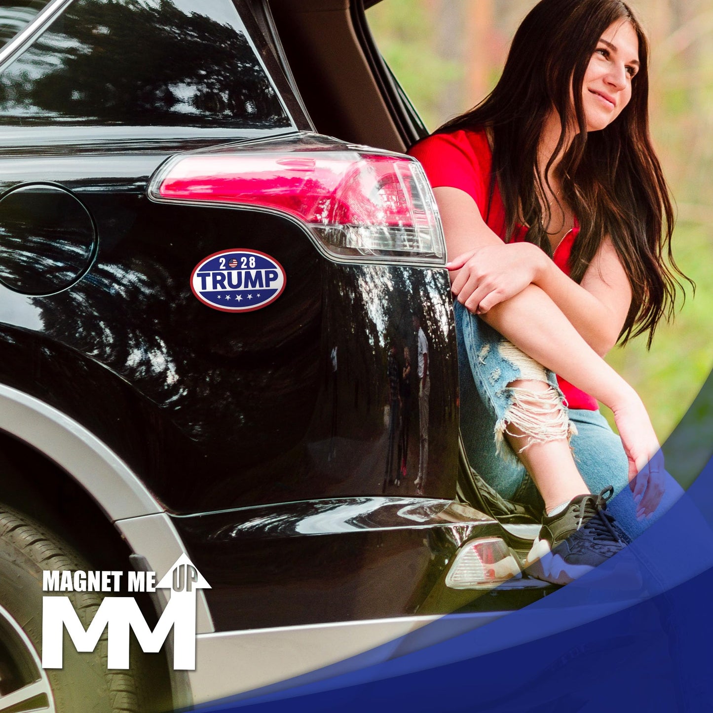 Magnet Me Up Trump 2028 Car Magnet, 4x6 Inches, Election 2028 Magnetic Decal, Durable UV Printed Vinyl, Weatherproof, Full-Color Political Campaign Item, Made in USA
