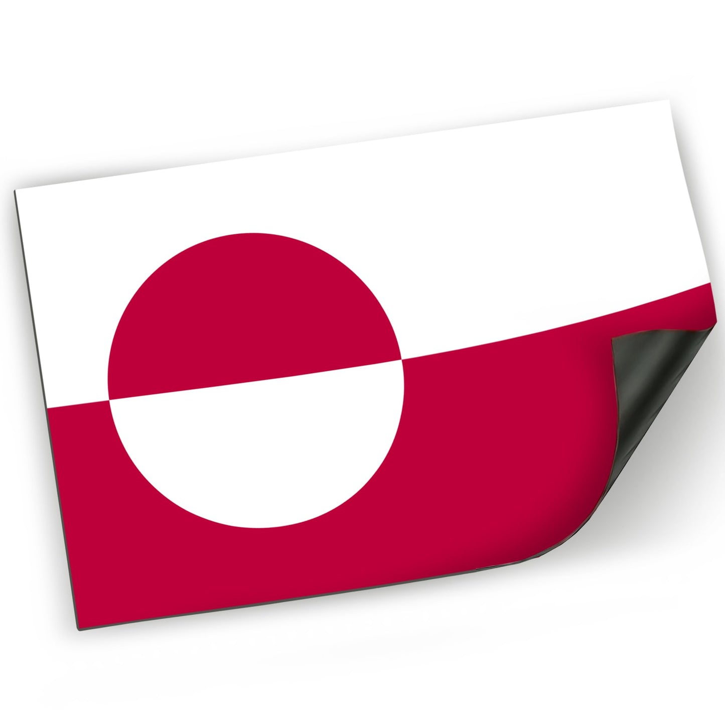 Magnet Me Up Greenland Flag Car Magnet - 3x5 Inch, Magnetic Decal for Vehicles, Trucks, and Mailboxes - Weatherproof & UV Resistant National Flag of Greenland, Kalaallit Nunaat, Made in USA