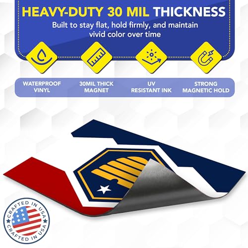 Magnet Me Up Utah Patriotic Flag Car Magnet 3x5 Inches - Magnetic Decal Accessories for Cars, Trucks & SUVs - Ideal Durable Gift, Full-Color UV Printed Weatherproof Vinyl, Made in USA