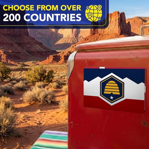 Magnet Me Up Utah Patriotic Flag Car Magnet 4x6 Inches - Magnetic Decal Accessories for Cars, Trucks & SUVs - Ideal Durable Gift, Full-Color UV Printed Weatherproof Vinyl, Made in USA