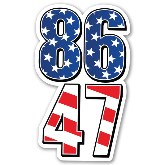 Magnet Me Up 8647 Anti-Trump Sign 3"x6" Car Magnet, Patriotic Stars and Stripes Political Magnetic Decal for Cars, Waterproof UV Printed Vinyl Election Accessory, Made in USA