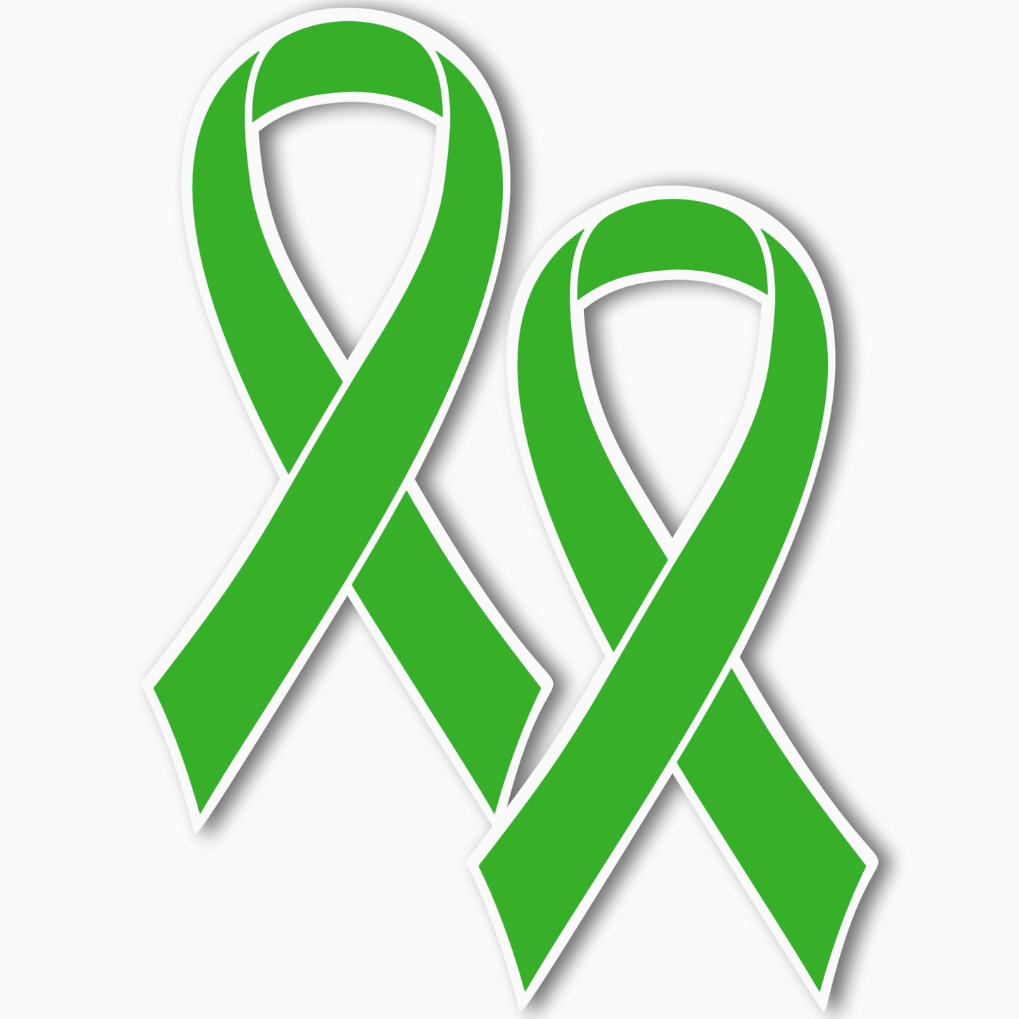 Magnet Me Up Support Gallbladder Awareness Kelly Green Ribbon Magnet Decal, 3.5x7 Inches, 2 Pack Automotive Magnet for Car Truck SUV, Any Magnetic Surface, Support or Fundraising, Crafted in USA