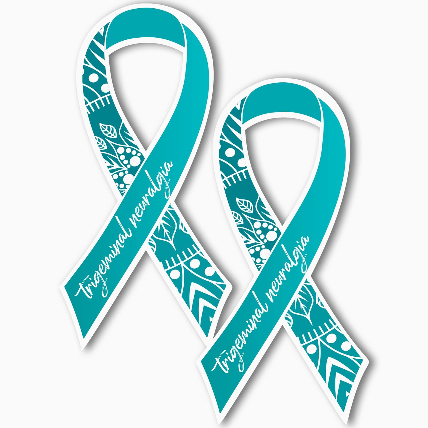 Magnet Me Up Trigeminal Neuralgia Awareness Ribbon Car Magnet Decal, 3.5x7 inches, Facial Nerve Pain, Support and Advocacy, Bumper Magnet for Car, Truck, Locker Accessories, Made in USA
