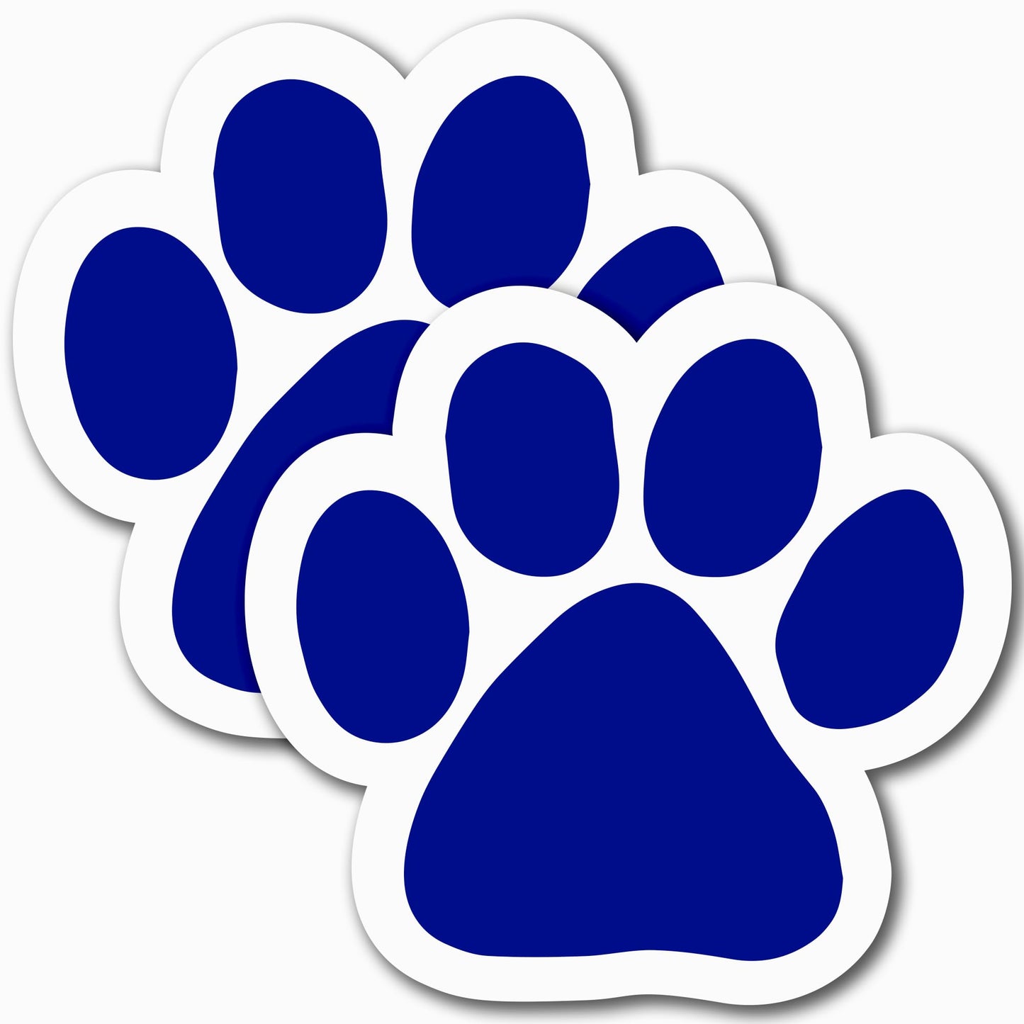 Magnet Me Up: Blue Pawprint Magnet Decal, 5 Inch, 2 Pack, Heavy Duty Automotive Magnet - Adorn Your Car, Truck, SUV with This Stylish Dog-Themed Magnet - Perfect for Pet Enthusiasts