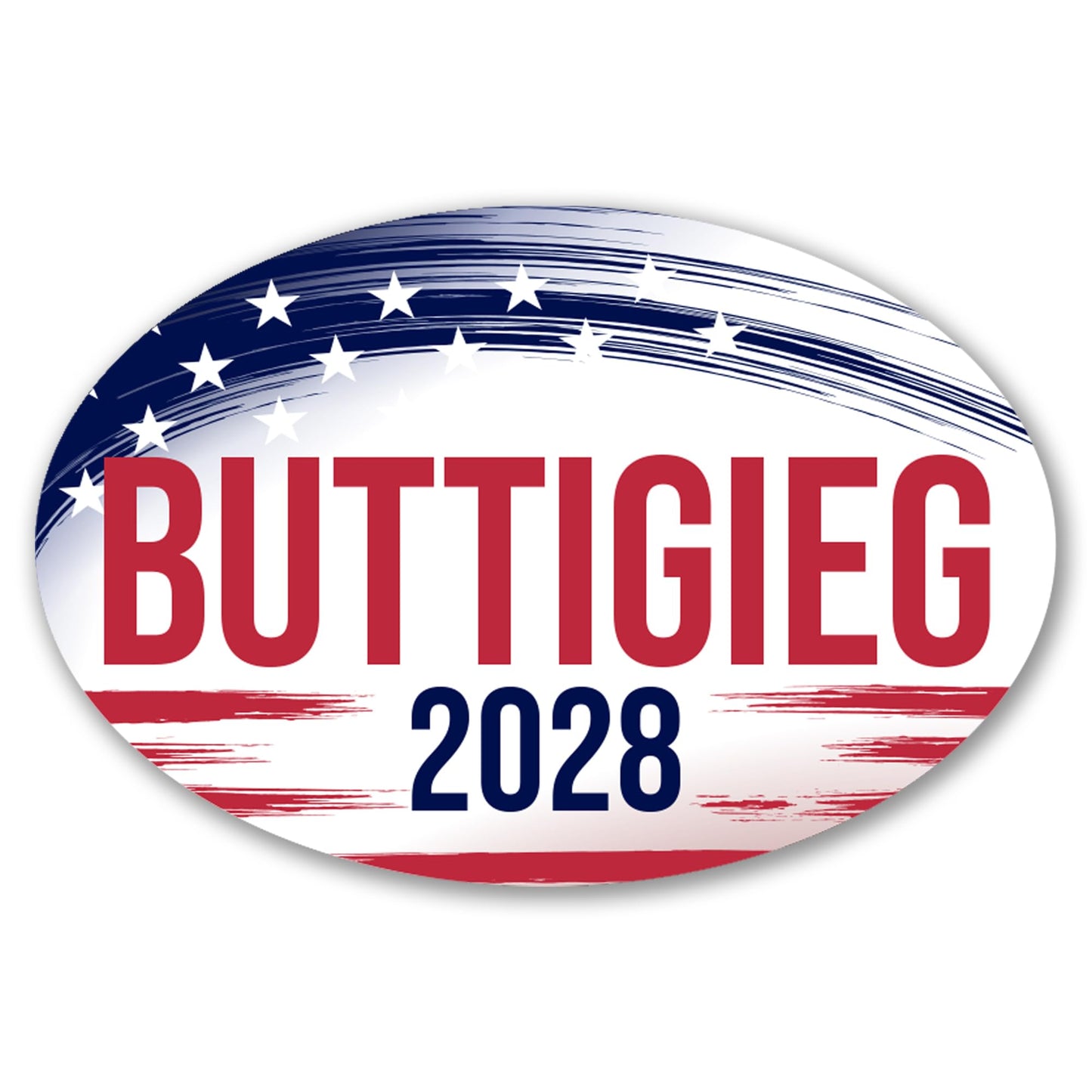Magnet Me Up Pete Buttigieg Democrat Supporter Car Magnet, 4”x6” Brush Stroke Oval Political Campaign Vehicle Magnet, Weatherproof UV Printed Bumper Magnet for Truck SUV Car, Made in USA