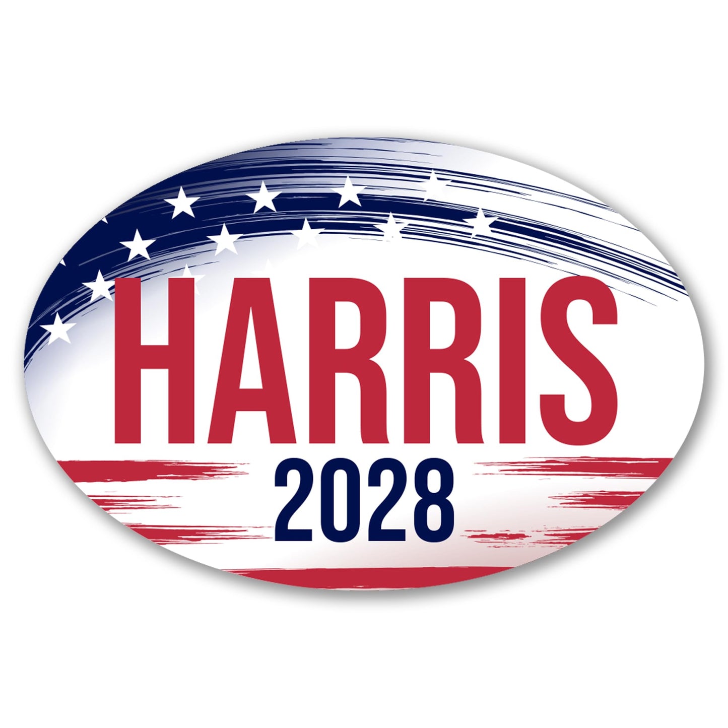 Magnet Me Up Kamala Harris Democrat Supporter Car Magnet 4"x6" Brush Stroke Oval Political Campaign Bumper Magnetic Decal for Cars, Trucks and SUVs, UV Printed, Crafted in USA