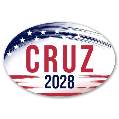 Magnet Me Up Ted Cruz Republican Supporter Car Magnet 4"x6" Brush Stroke Oval Magnetic Decal for Cars, Trucks & SUVs, Republican Election Campaign Bumper Accessory UV Printed, Crafted in USA