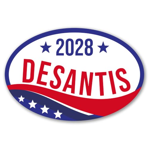 Magnet Me Up Ron Desantis Republican Supporter Car Magnet 4"x6" Patriotic Wave Oval Magnetic Decal for Car Truck SUV, Republican Election Campaign Bumper Accessory, UV Printed, Crafted in the USA