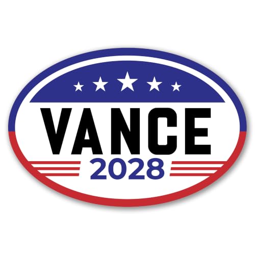 Magnet Me Up J.D. Vance Republican Supporter Car Magnet 4"x6" American Flag Oval Magnetic Decal for Car, Truck SUV, Republican Election Campaign Bumper Accessory, UV Printed, Crafted in the USA