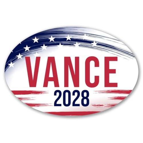Magnet Me Up J.D. Vance Republican Supporter Car Magnet 4"x6" Brush Stroke Oval Magnetic Decal for Car, Truck SUV, Republican Election Campaign Bumper Accessory, UV Printed, Crafted in the USA