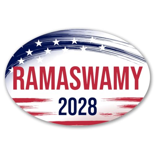 Magnet Me Up Vivek Ramaswamy Republican Supporter Car Magnet 4"x6" Brush Stroke Oval Magnetic Decal for Car Truck SUV, Republican Election Campaign Bumper Accessory, UV Printed, Crafted in the USA