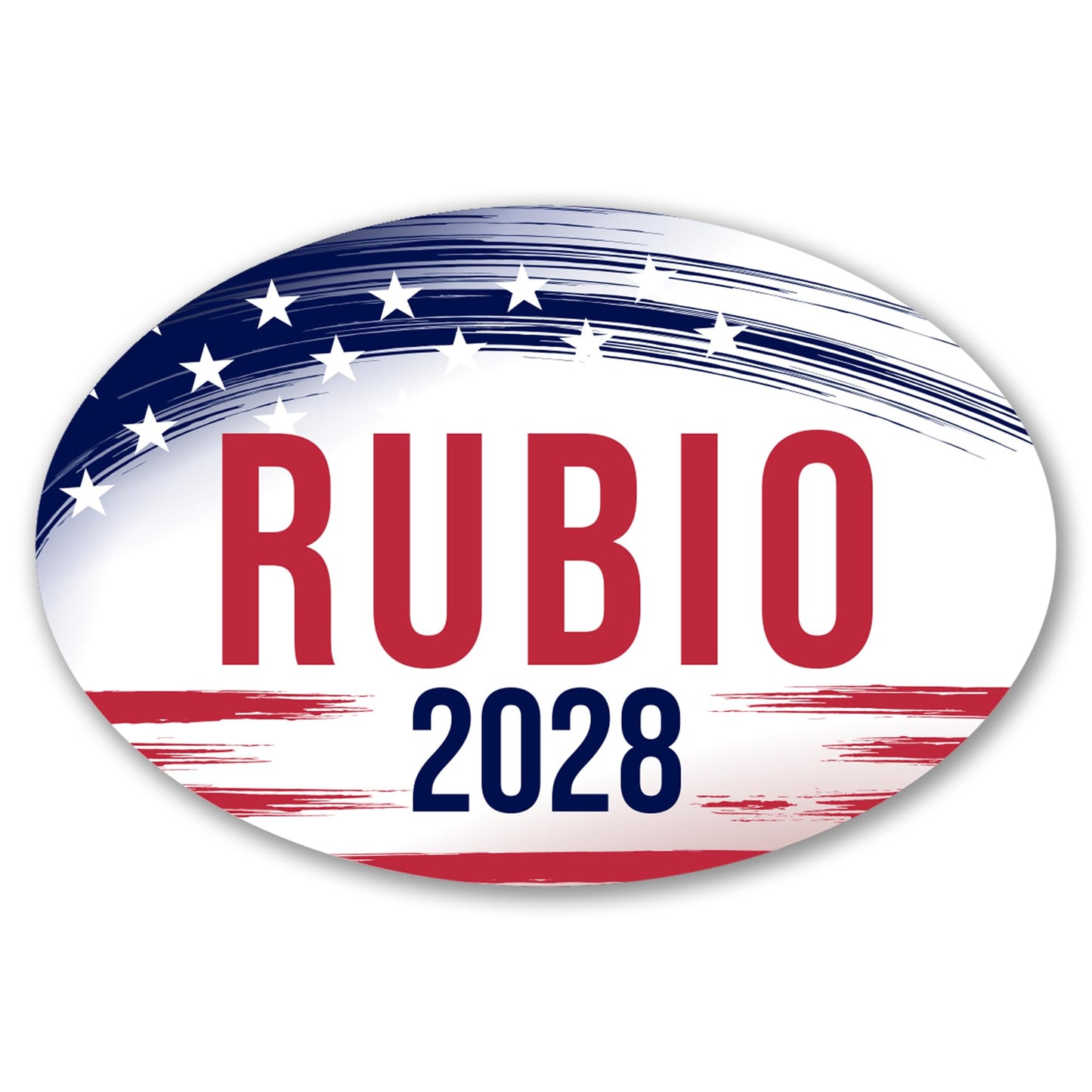 Magnet Me Up Marco Rubio Republican Supporter Car Magnet 4"x6" Brush Stroke Oval Magnetic Decal, Political Election Accessory for Cars, Trucks and SUVs, UV Printed, Vinyl, Crafted in the USA